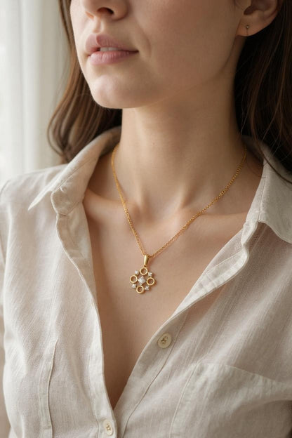 Art Deco Style Diamond Pendant