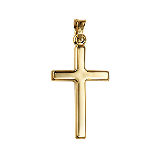 9Ct Yellow Gold Hollow Cross