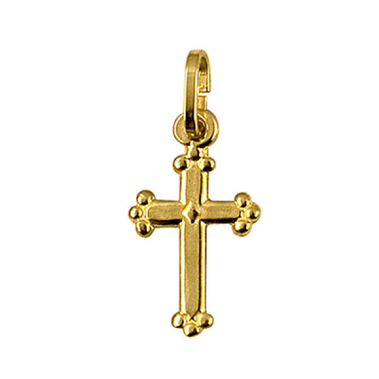 9Carat Yellow Gold Fany Cross 15 X 10Mm
