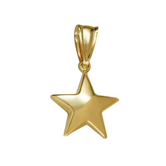 9Ct Yellow Gold Star Pendant
