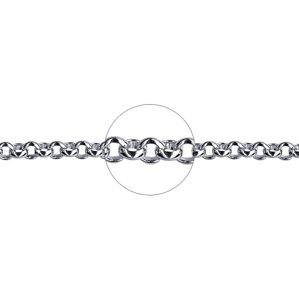 9Ct White Gold Belcher Bracelet