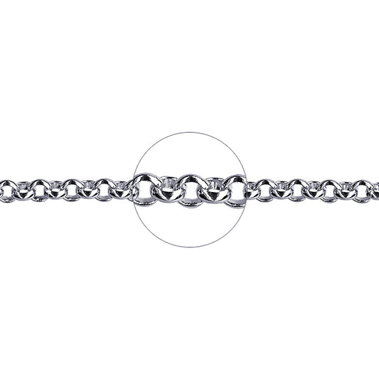 9Ct White Gold Belcher Bracelet