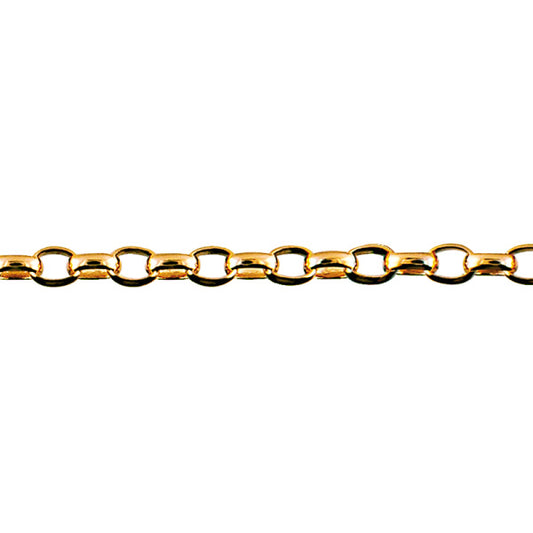 9Ct Oval Belcher Anklet