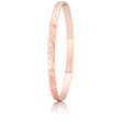 9Ct Rose Gold Hand Engraved Bangle - Round Fit Size- 65 1.20
