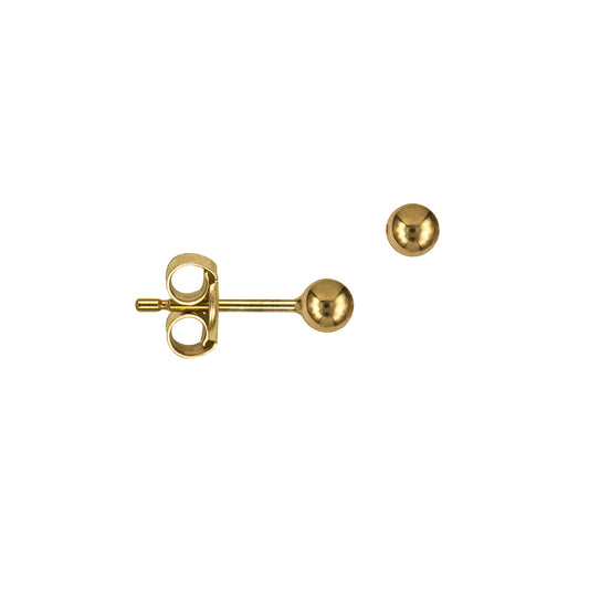 9CT 3MM HEAVY BALL STUDS