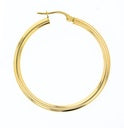 Womens Hoop Hoop 9K Rose Gold Rg Pol Earrings