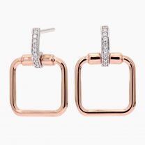 9ct white and rose gold with 18 diamonds equaling 0.13carats G/HSI 1