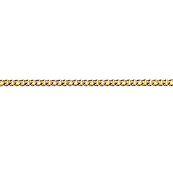 9Ct Yellow Gold Round Curb Chain