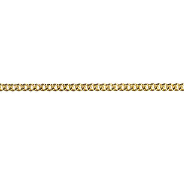 9Ct Yellow Diamond Cut Curb Chain
