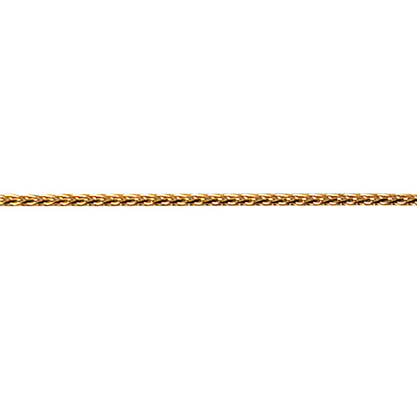 9Ct Yellow Gold 9Mm Italian Fine Spiga Chain