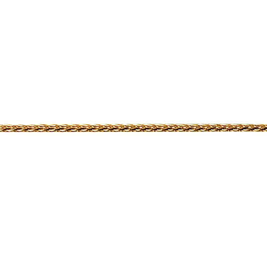 9Ct Yellow Gold 9Mm Italian Fine Spiga Chain