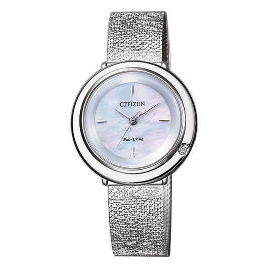 CITIZEN LADIES ECO DRIVE AMBILUNA BRACELET STAINLESS STEEL 50MM