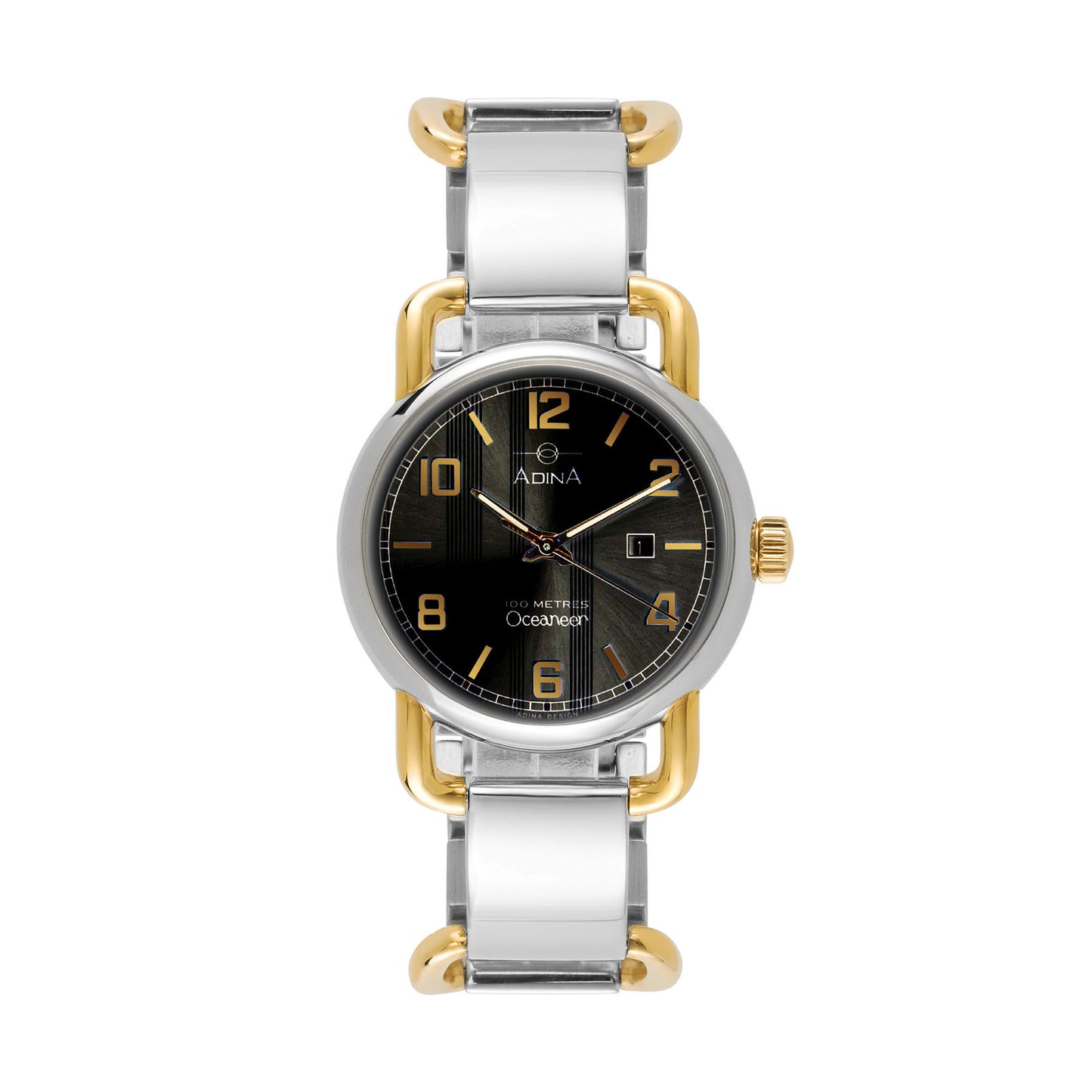 Ladies 2 Tone Oceaneer Stainless Steel 100M Water Resistant And Sapphire Glass Watch