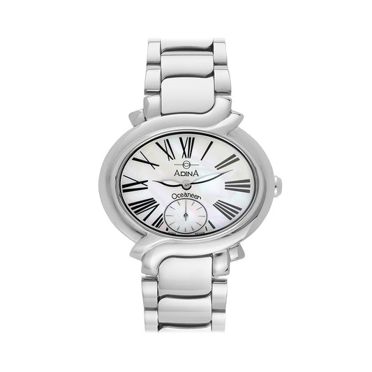 Ladies Oceaneer Mother Of Pearl Roman Numeral Dial 100M Water Resistant With Sapphire Glass