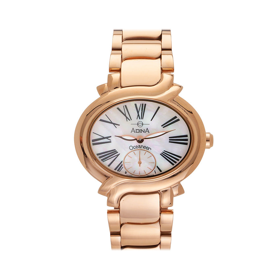 Ladies Oceaneer Mother Of Pearl Roman Numeral Dial 100M Water Resistant With Sapphire Glass