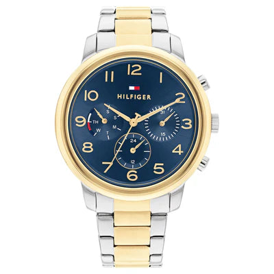 Tommy Hilfiger Two Tone Chronograph Dark Blue Dial