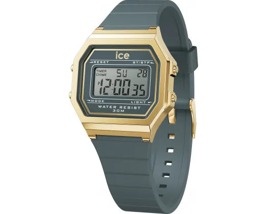 Ice Digital Retro Watch Midnight Blue Small