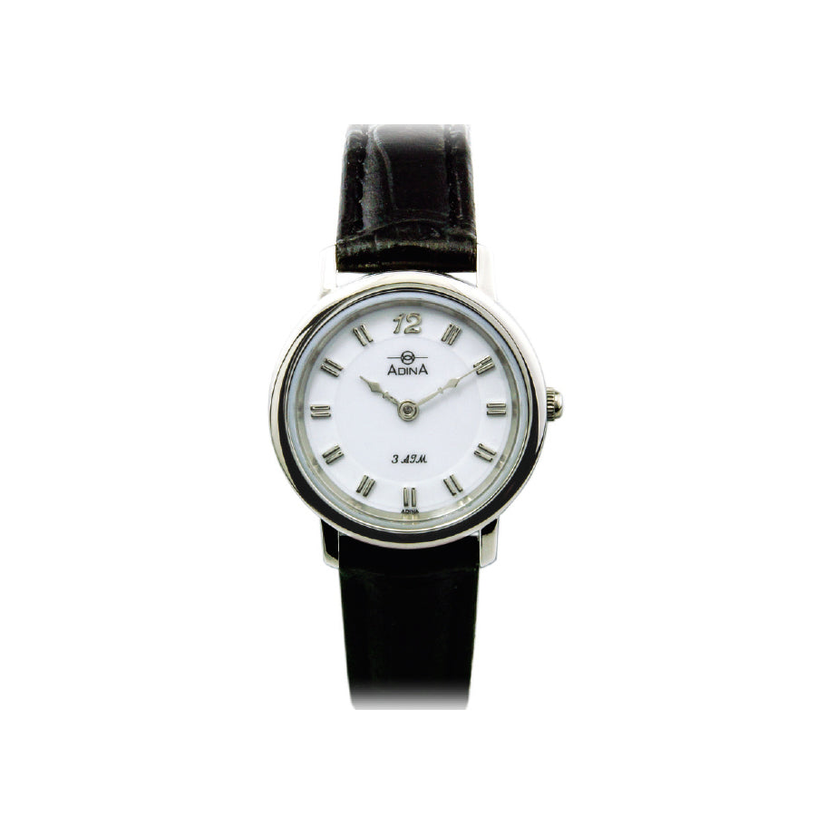 Adina Ladies Stainless steel White Index Strap