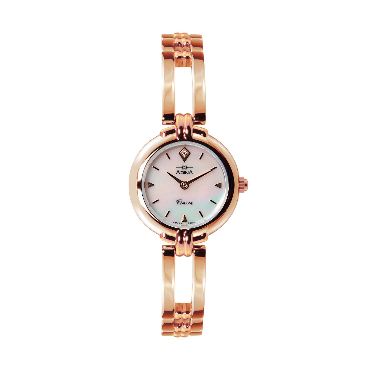 LDS Flaire Rose White Dial crafted from Mother of Pearl with Sapphire Crystal Glass