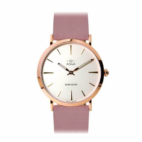Ct104 Unisex Kensington Rose White Ind On Pink Leather Strap