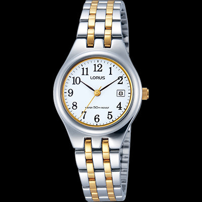 Ladies 50 Stainless Steel 2 Tone Watch