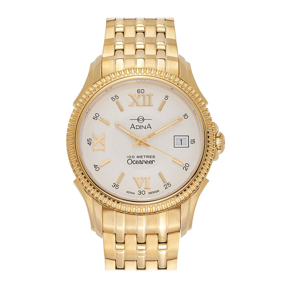 Adina Gents Oceaneer Gold-Plated Index and Bracelet