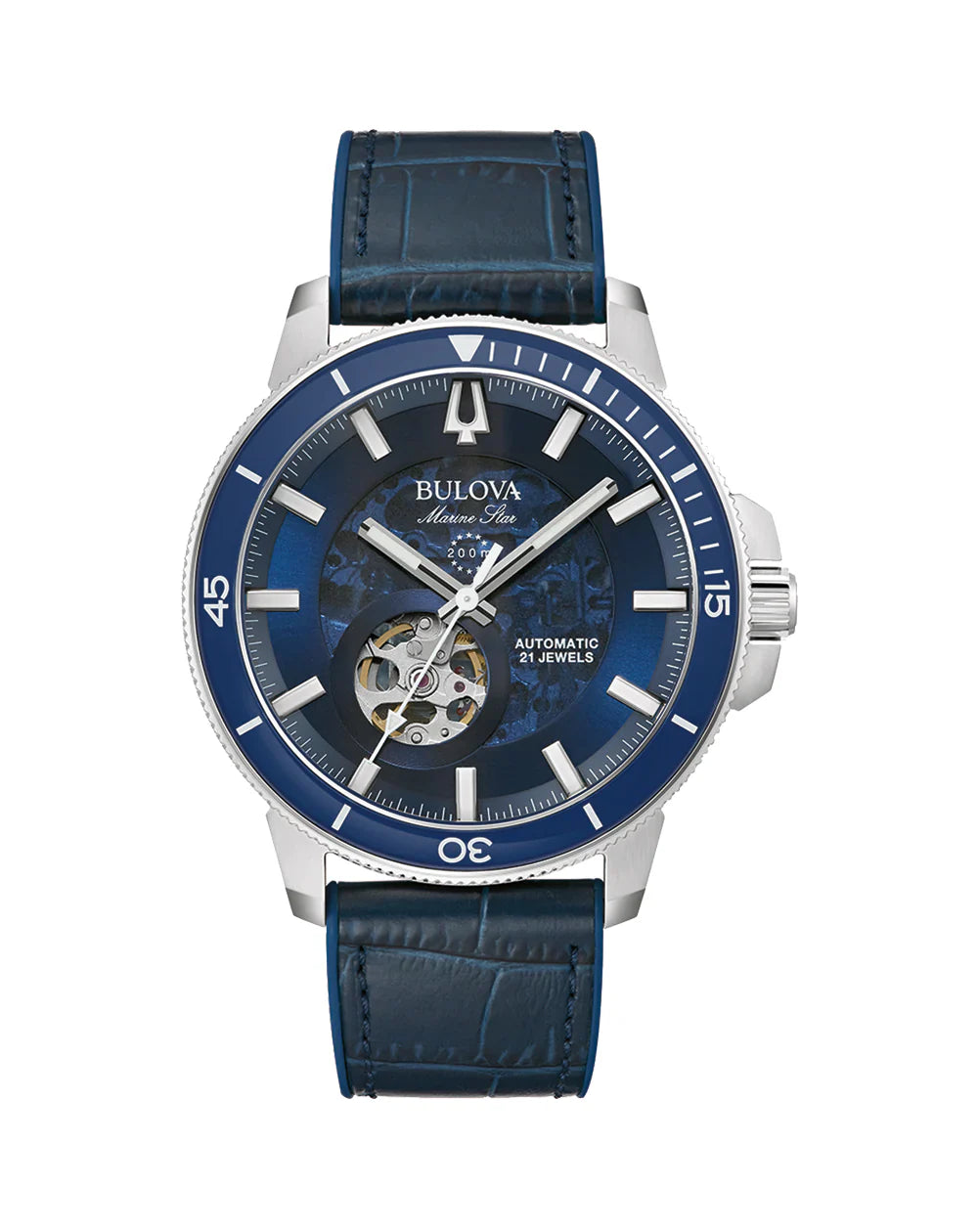 Bulova Marine Gents Automatic Stainless Steel Band 200M Water Resistant