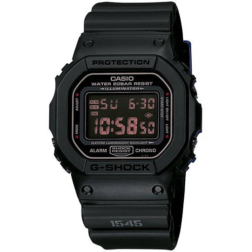 G-Shock Black LDC Black Finish El Backlight Alarm WR200 Black Resin Band