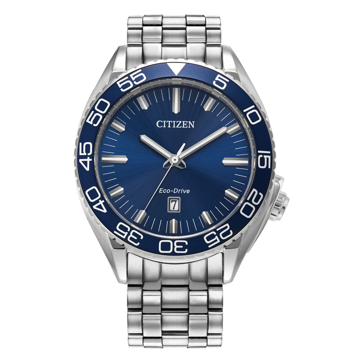 Gents Citizen Eco Drive Stainless Steel 100M Water Resistant