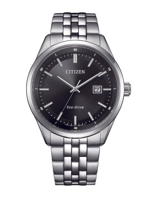 Citizen Gents Eco Drive 100M Wr Stainless Steel Date Watch