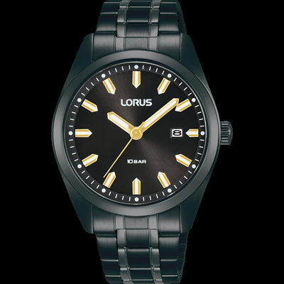 Mens 100M Sports Stainless Steel Watch