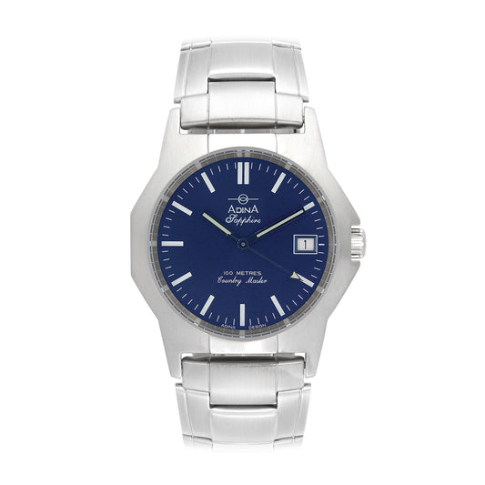 100M Country Master Sapphire Glass S/S Blue Index