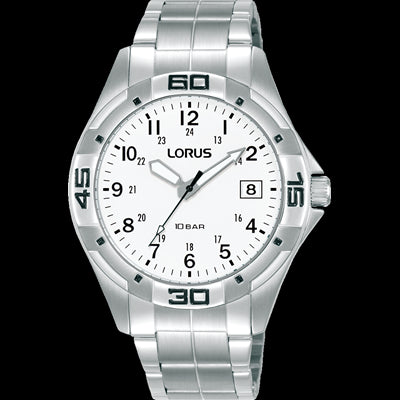 Stainless Steel Mens Analouge Full Figure Watch With Date