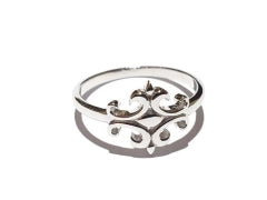 Fleur De Lis Ring Crafted From Sterling Silver