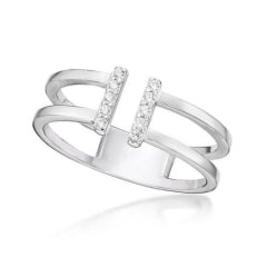 Sterling Silver Equal 2 Ring