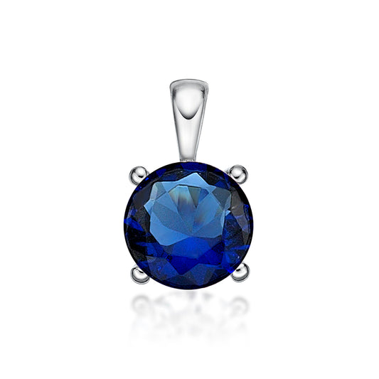 September Ss 4 Claw Birthstone Pend