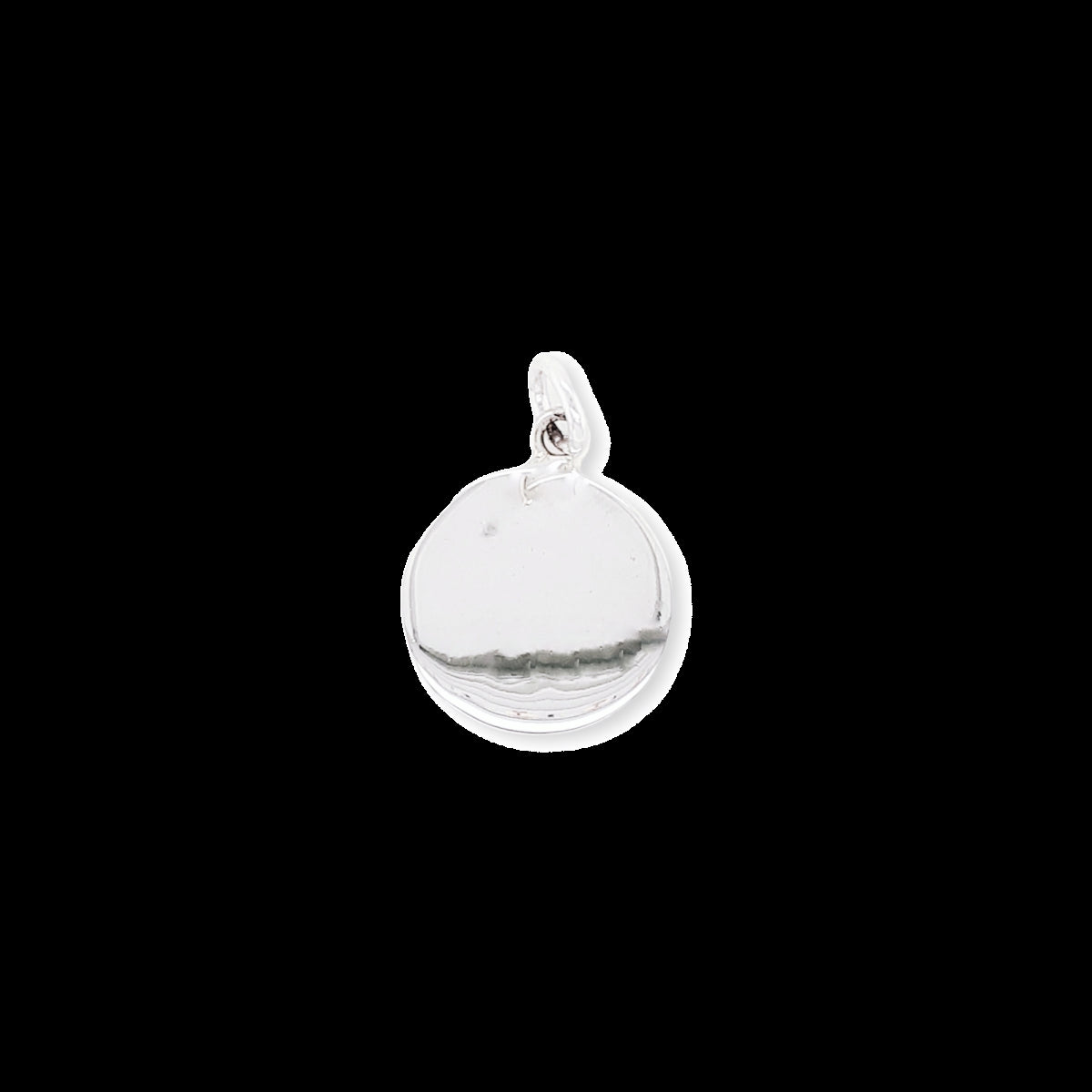 Sterling Silver Plain Round Pendant