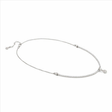 Sterling Silver Tree Of Life Cubic Zirconia Necklace