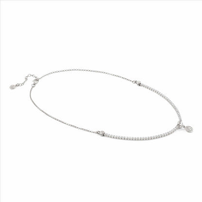 Sterling Silver Tree Of Life Cubic Zirconia Necklace