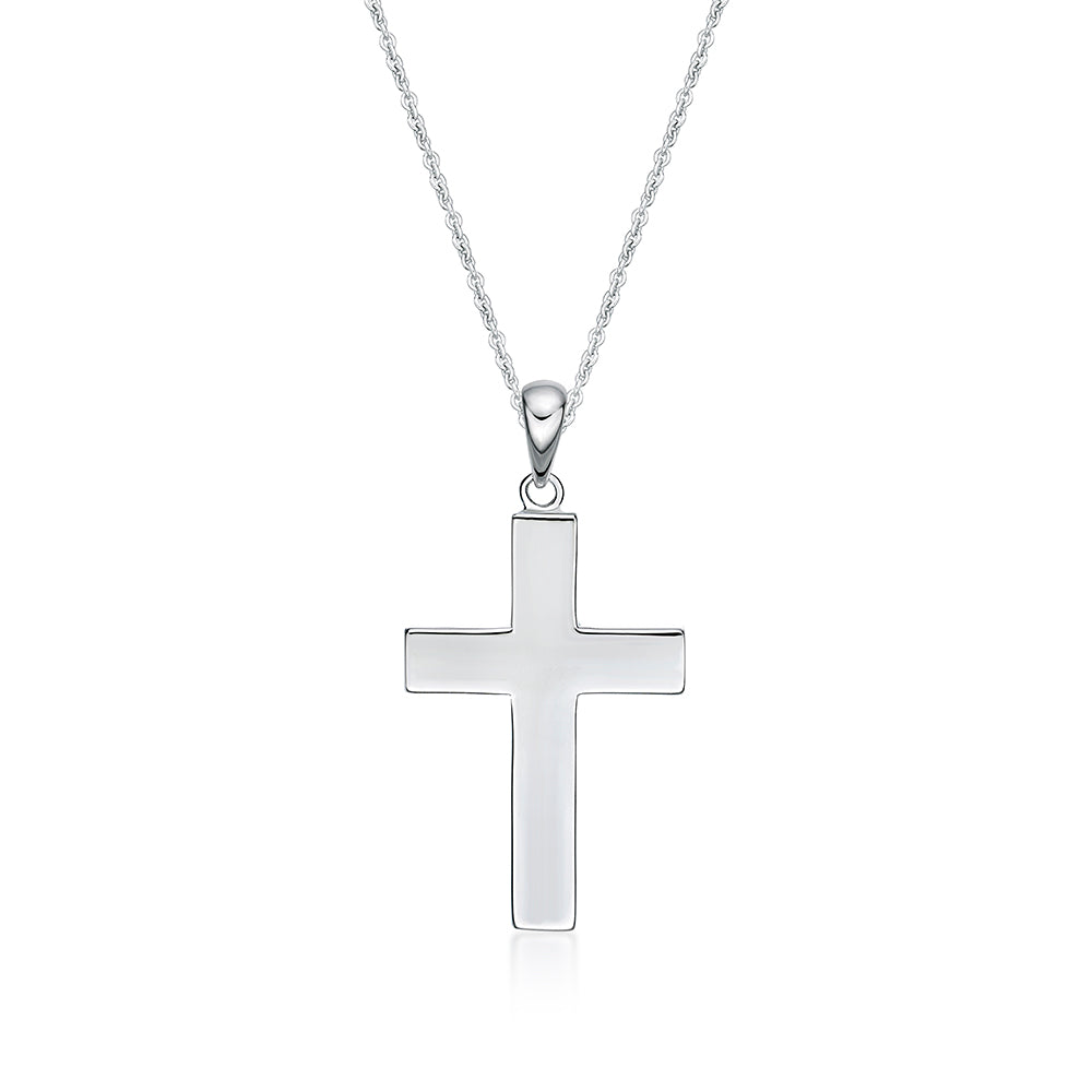 STERLING SILVER CROSS WITH CHAIN