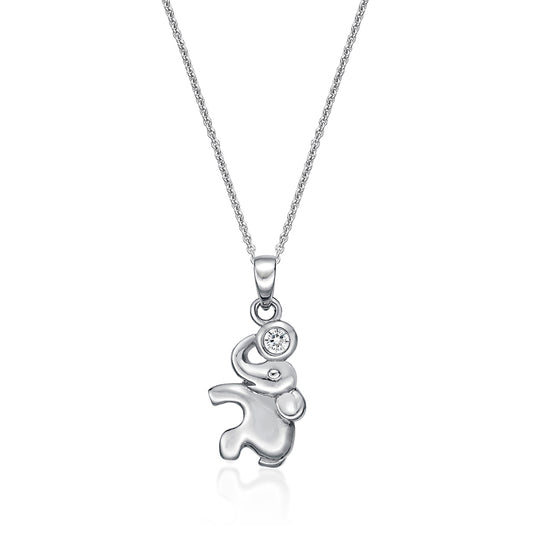 STERLING SILVER LUCKY ELEPHANT PENDANT