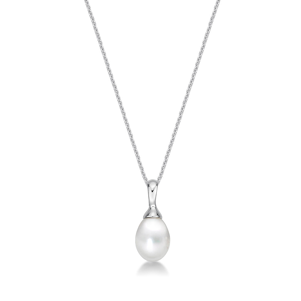 Sterling Silver FreshWater Drop With Chain