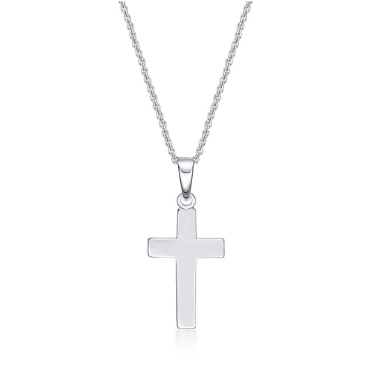 Sterling Silver Small Cross Pendant With Chain