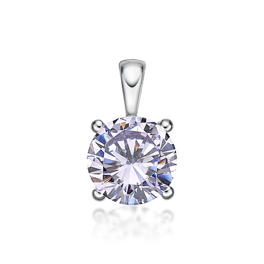 Sterling Silver 5Mm 4 Claw Pendant