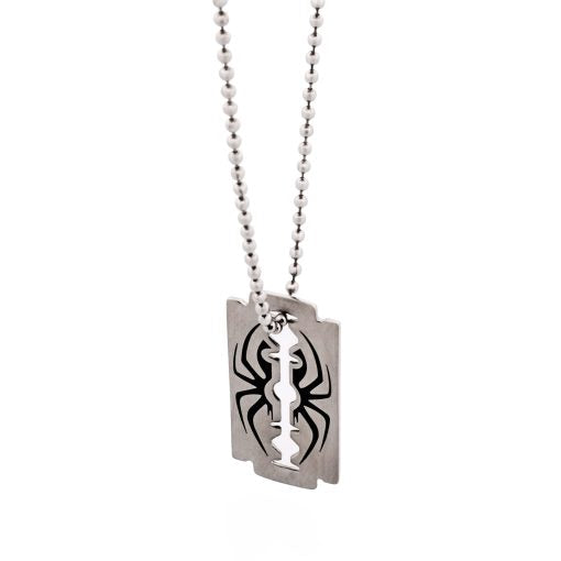 Stainless Steek Razor/Spider On Chain