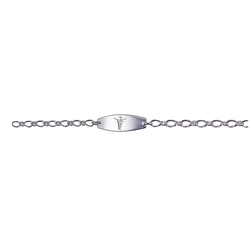 STERLING SILVER MEDICAL ID BRACELET