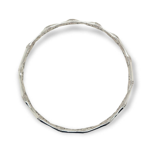 65MM Sterling Silver Bamboo Bangle