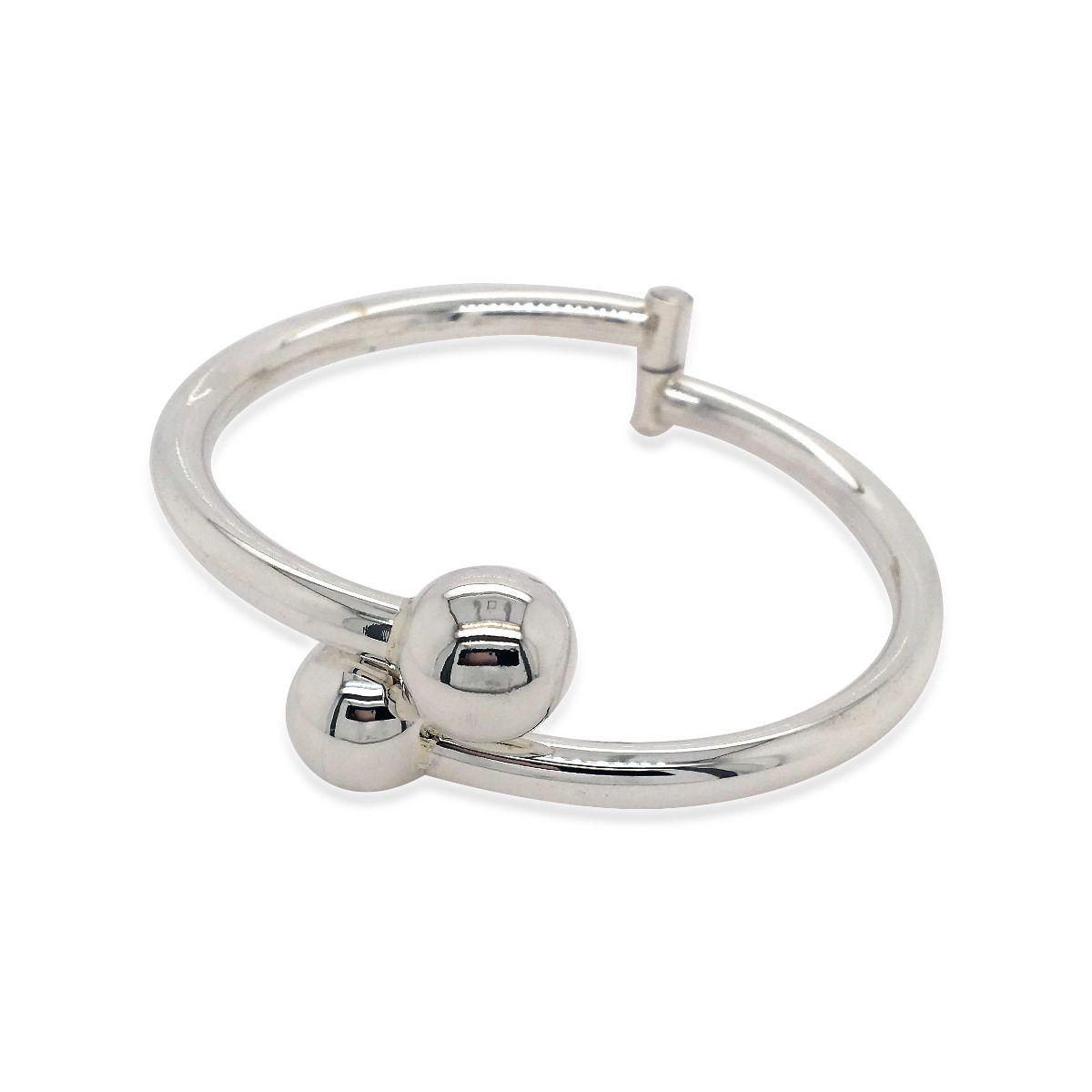 Sterling Silver Ball Hinged Bracelet