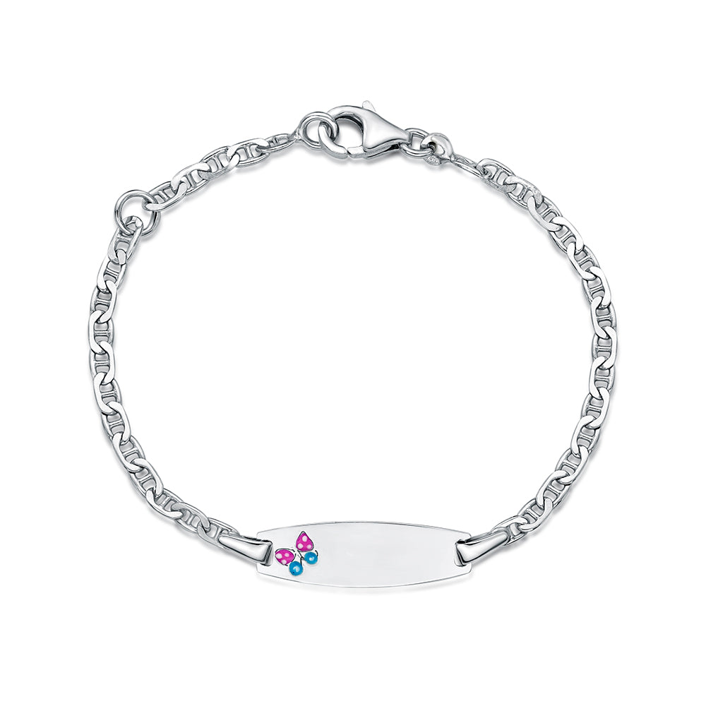 Sterling Silver Bracelet with Butterfly