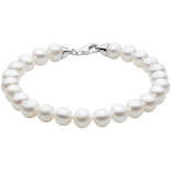 Sterling Silver Fresh Water Pearl Bracelet 19Cm